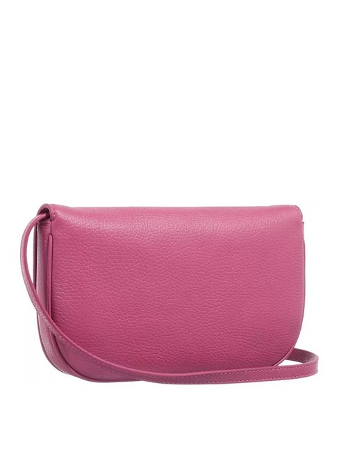 MAGIE Bolso peque&ntilde;o de piel con textura rosa pulpa - Bolsos Mujer