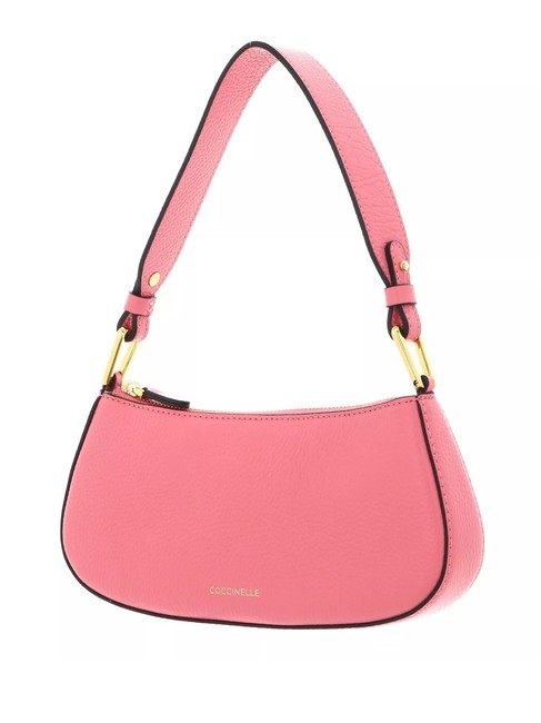 MERVEILLE Bolso bandolera en piel texturizada hiper rosa - Bolsos Mujer