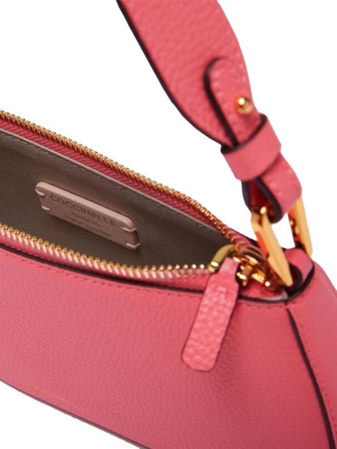 MERVEILLE Bolso bandolera en piel texturizada hiper rosa - Bolsos Mujer