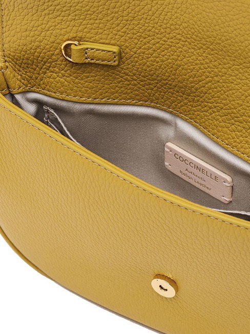 MAGIE Bolso peque&ntilde;o de piel con textura La hierba de lim&oacute;n - Bolsos Mujer