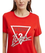 GUESS SS CN ICON  Camiseta de algodón delicioso rojo - camiseta - 3