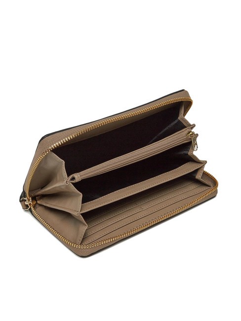 A|X Cartera grande con cremallera alrededor pisco oscuro - Carteras Mujer