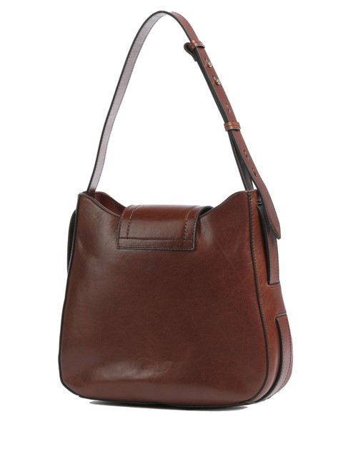 BENEDETTA  Bolso bandolera, en piel. BROWN - Bolsos Mujer