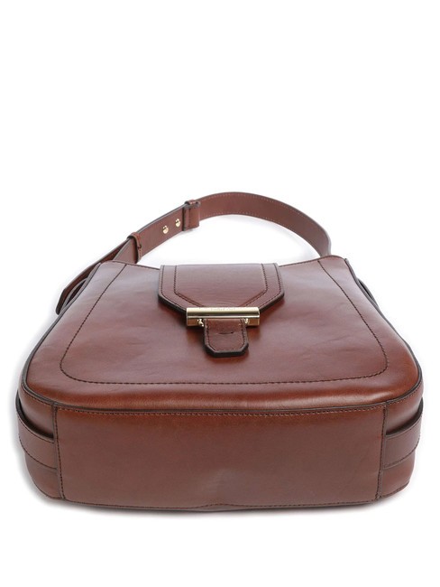 BENEDETTA  Bolso bandolera, en piel. BROWN - Bolsos Mujer