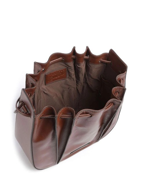 CAMILLA  Cubo de cuero BROWN - Bolsos Mujer