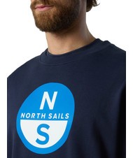 NORTH SAILS BASIC Sudadera de cuello redondo con logo estampado Azul marino - Sudaderas - 3