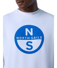 NORTH SAILS BASIC Sudadera de cuello redondo con logo estampado blanco - Sudaderas - 3