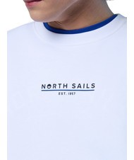 NORTH SAILS BASIC Sudadera de algodón con logotipo blanco - Sudaderas - 4
