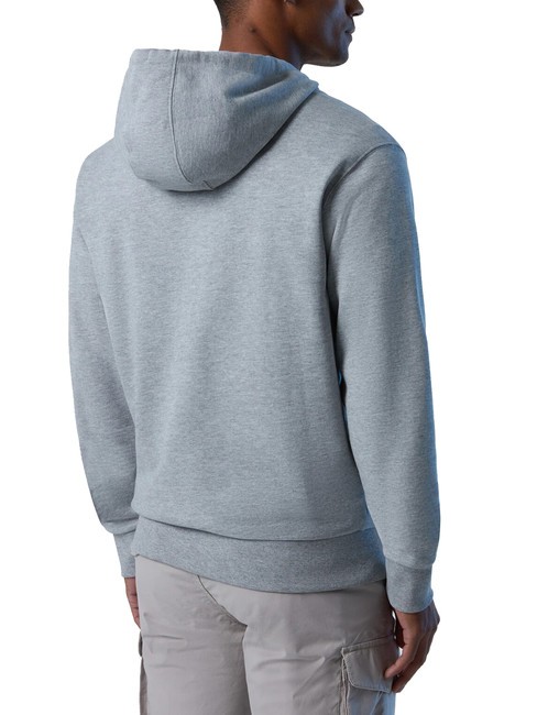 BASIC Sudadera con capucha y logo estampado mezcla gris - Sudaderas