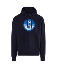 NORTH SAILS BASIC Sudadera con capucha y logo estampado Azul marino - Sudaderas - 5