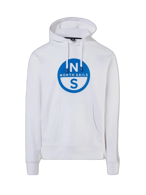 BASIC Sudadera con capucha y logo estampado blanco - Sudaderas