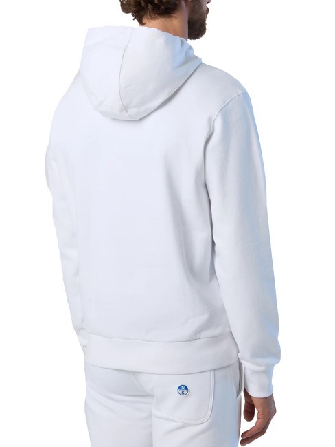 BASIC Sudadera con capucha y logo estampado blanco - Sudaderas