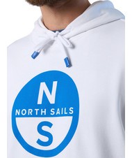 NORTH SAILS BASIC Sudadera con capucha y logo estampado blanco - Sudaderas - 3