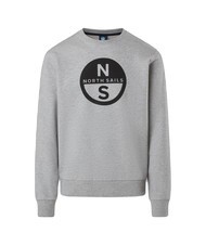 NORTH SAILS BASIC Sudadera de cuello redondo con logo estampado mezcla gris - Sudaderas - 4