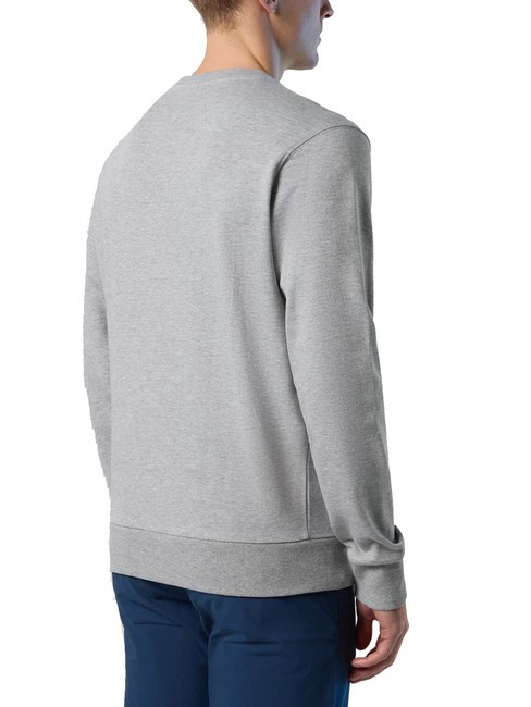 BASIC Sudadera de cuello redondo con logo estampado mezcla gris - Sudaderas