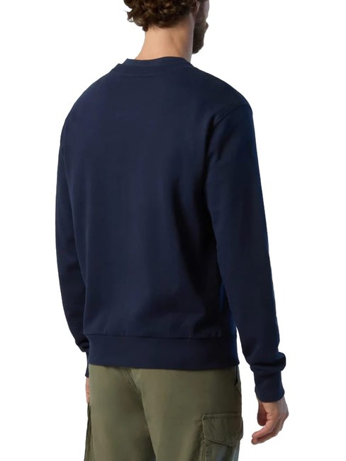 BASIC Sudadera de cuello redondo con logo estampado Azul marino - Sudaderas