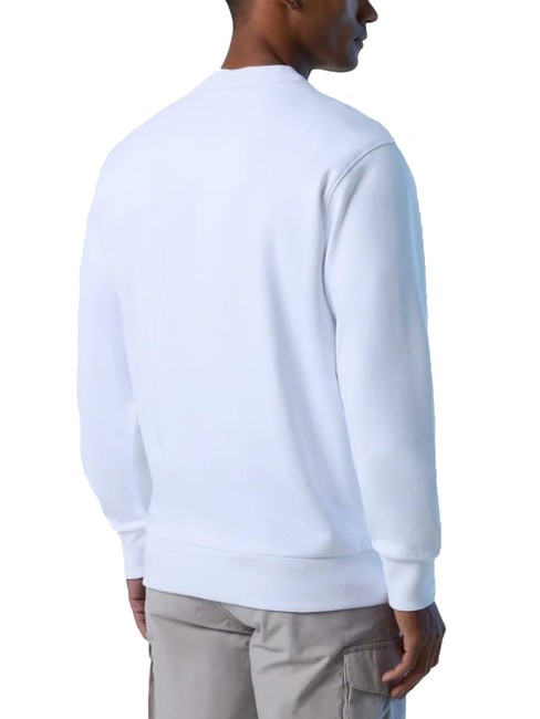 BASIC Sudadera de cuello redondo con logo estampado blanco - Sudaderas