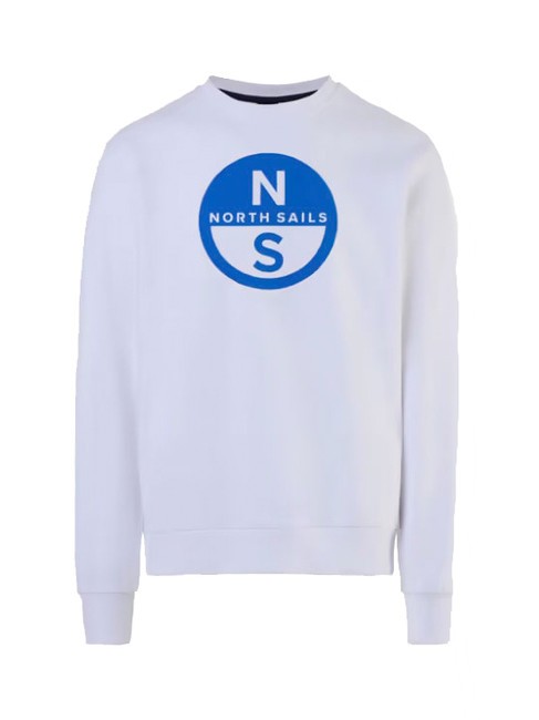 BASIC Sudadera de cuello redondo con logo estampado blanco - Sudaderas