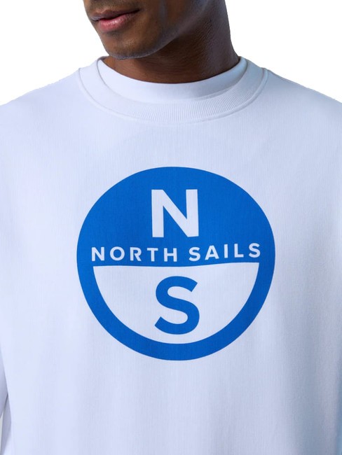 BASIC Sudadera de cuello redondo con logo estampado blanco - Sudaderas