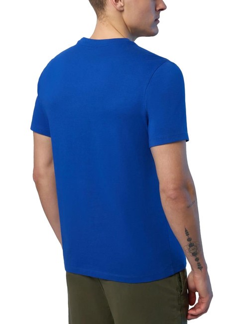 BASIC Camiseta de algod&oacute;n con logo estampado surf azul - camiseta