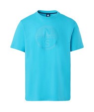 NORTH SAILS BASIC Camiseta de algodón con logo estampado Acuario - camiseta - 4
