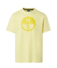 NORTH SAILS BASIC Camiseta de algodón con logo estampado luz de calcio - camiseta - 3