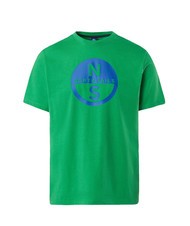 NORTH SAILS BASIC Camiseta de algodón con logo estampado abeja verde - camiseta - 4