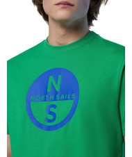 NORTH SAILS BASIC Camiseta de algodón con logo estampado abeja verde - camiseta - 3