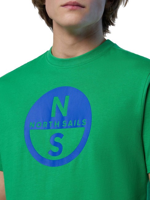 BASIC Camiseta de algod&oacute;n con logo estampado abeja verde - camiseta