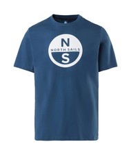 NORTH SAILS BASIC Camiseta de algodón con logo estampado Denim oscuro - camiseta - 3