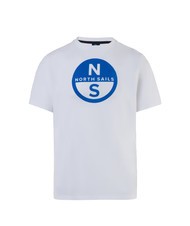 NORTH SAILS BASIC Camiseta de algodón con logo estampado blanco - camiseta - 4