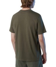 NORTH SAILS BASIC Camiseta de algodón con logo estampado aceitunas polvorientas - camiseta - 2