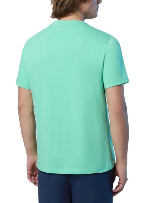 BASIC Camiseta de algodón con logo estampado brote de primavera - camiseta