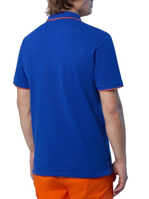 COLLAR STRIPED Polo de manga corta de algod&oacute;n surf azul - camisa polo