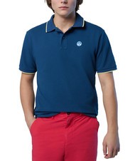 NORTH SAILS COLLAR STRIPED Polo de manga corta de algod&oacute;n Denim oscuro - camisa polo - 3