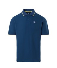 NORTH SAILS COLLAR STRIPED Polo de manga corta de algod&oacute;n Denim oscuro - camisa polo - 4