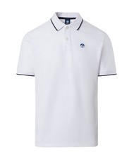 NORTH SAILS COLLAR STRIPED Polo de manga corta de algod&oacute;n blanco - camisa polo - 3