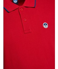 NORTH SAILS COLLAR STRIPED Polo de manga corta de algodón rojo - camisa polo - 3
