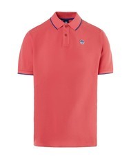 NORTH SAILS COLLAR STRIPED Polo de manga corta de algodón coral calipso - camisa polo - 3