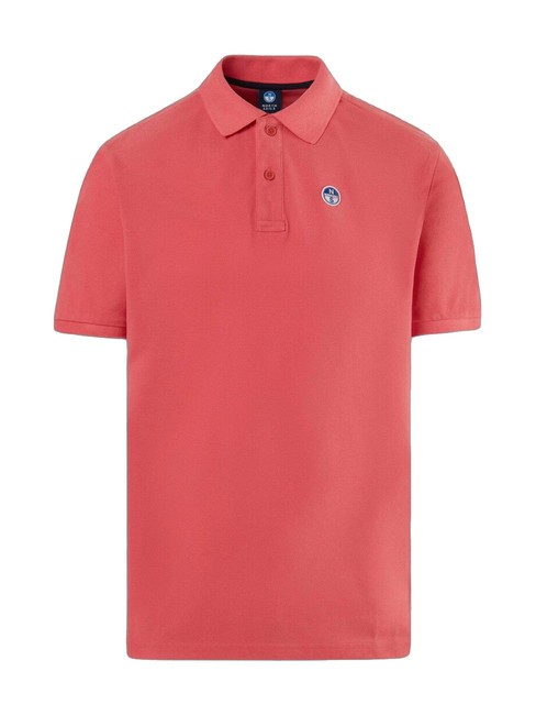 BASIC Polo de manga corta de algodón coral calipso - camisa polo