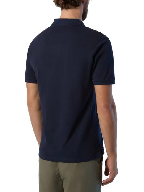 BASIC Polo de manga corta de algod&oacute;n Azul marino - camisa polo
