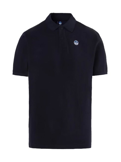 BASIC Polo de manga corta de algod&oacute;n Azul marino - camisa polo