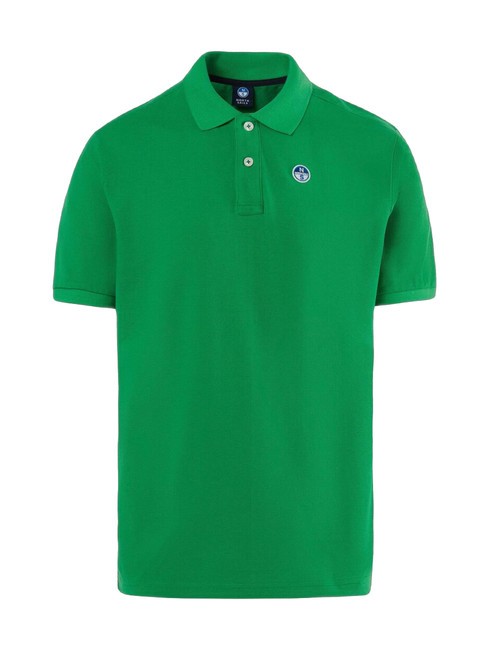 BASIC Polo de manga corta de algodón abeja verde - camisa polo