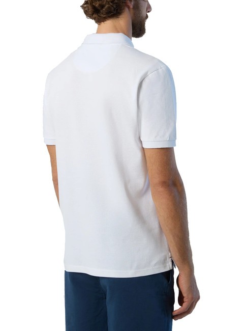 BASIC Polo de manga corta de algod&oacute;n blanco - camisa polo
