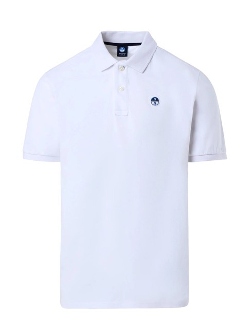 BASIC Polo de manga corta de algod&oacute;n blanco - camisa polo