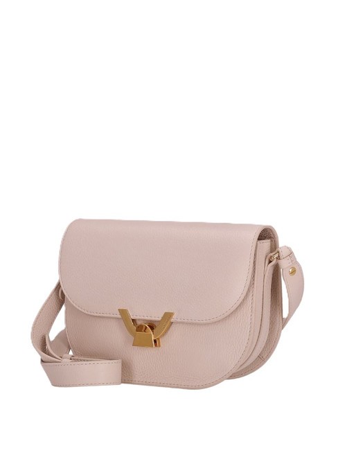 DEW Bolso bandolera de piel martillada rosetas - Bolsos Mujer