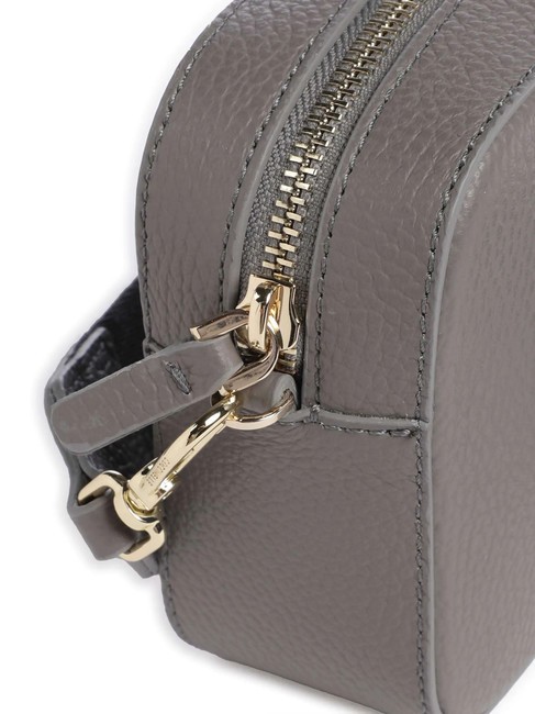 TEBE Bolso bandolera en piel texturizada grafito - Bolsos Mujer