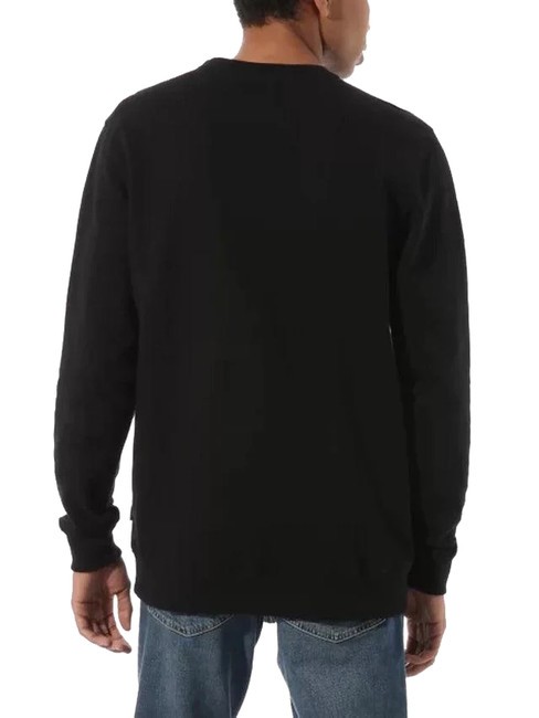 VANS CLASSIC Sudadera de algodón con cuello redondo blanco negro - Sudaderas