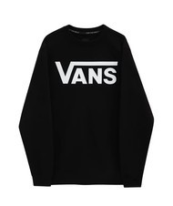 VANS VANS CLASSIC Sudadera de algodón con cuello redondo blanco negro - Sudaderas - 3