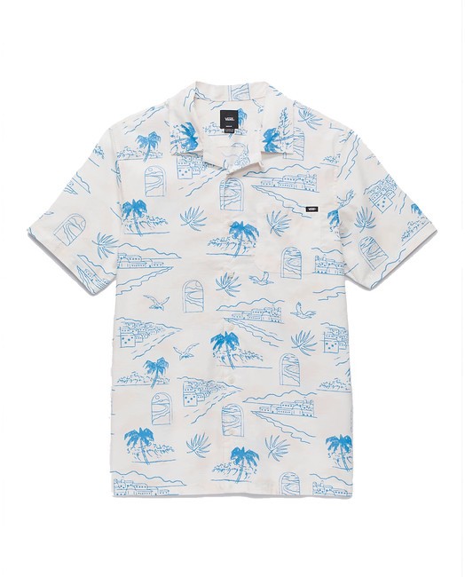 DAVISTA Camisa de algod&oacute;n de manga corta Malvavisco - Camisas de hombre